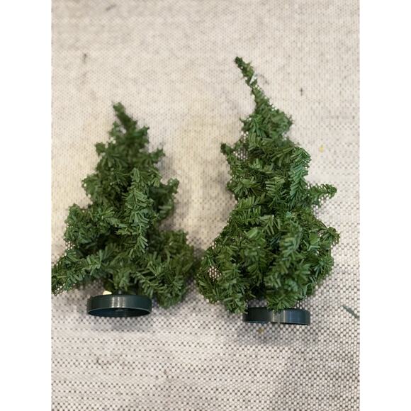 Christmas Village Train Diorama Display 11 Asst Evergreen Pine Trees 6-12” - Picture 8 of 9